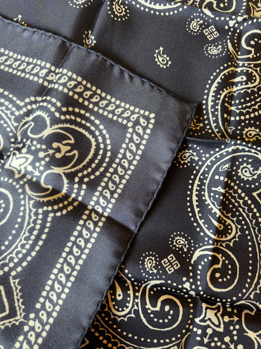 Givenchy Silk Mini Foulard — 65×65 cm, Tags Present