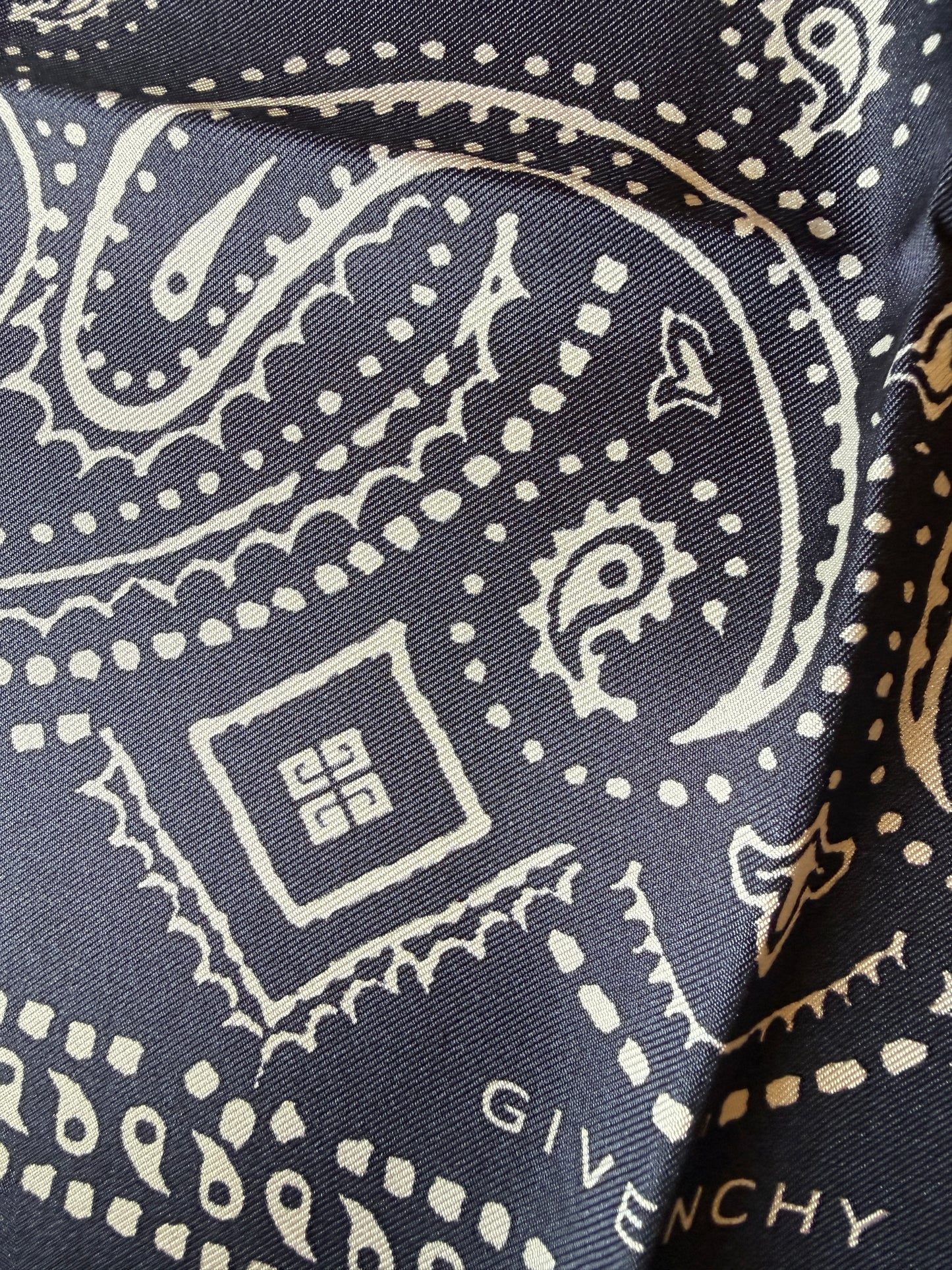 Givenchy Silk Mini Foulard — 65×65 cm, Tags Present
